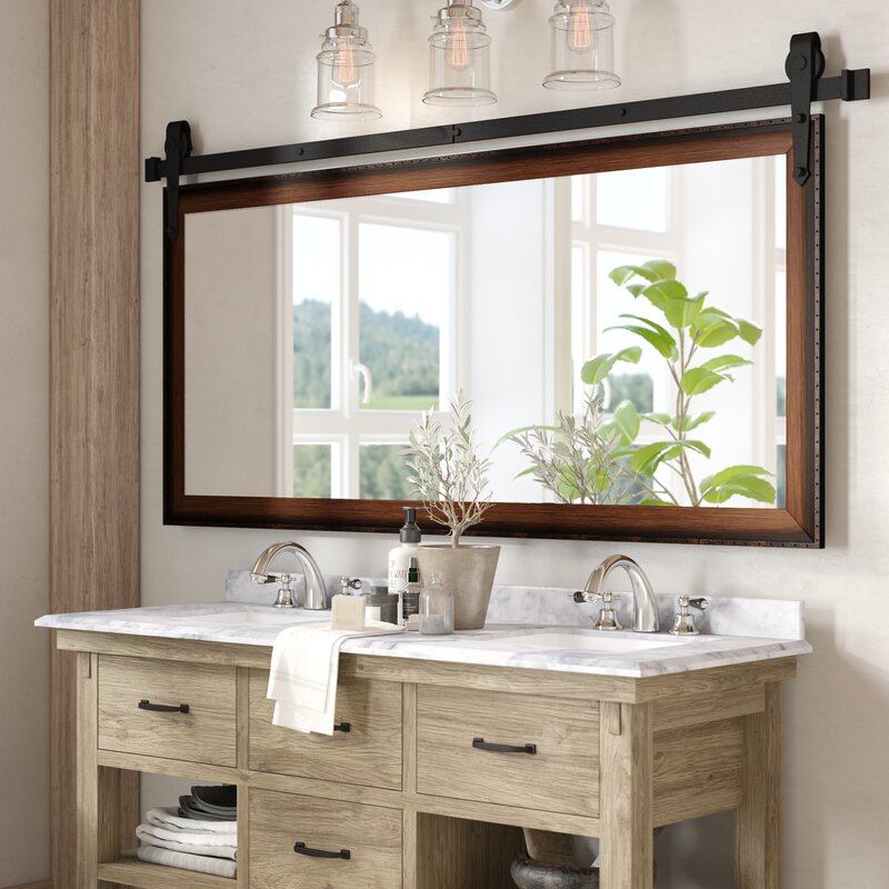 Farmhouse deals bathroom mirrors